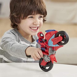 Hasbro - Marvel Super Hero Adventures - Spider-Man Swingin  Speeder (Playskool Heroes Super Hero Adventures, Personaggio da 12,5