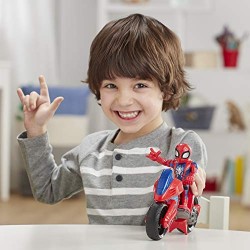 Hasbro - Marvel Super Hero Adventures - Spider-Man Swingin  Speeder (Playskool Heroes Super Hero Adventures, Personaggio da 12,5