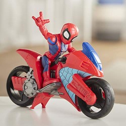 Hasbro - Marvel Super Hero Adventures - Spider-Man Swingin  Speeder (Playskool Heroes Super Hero Adventures, Personaggio da 12,5