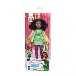 disney princess - tiana comfy squad (bambola con abiti ed accessori comodi, ispirata al film ralph spacca internet)