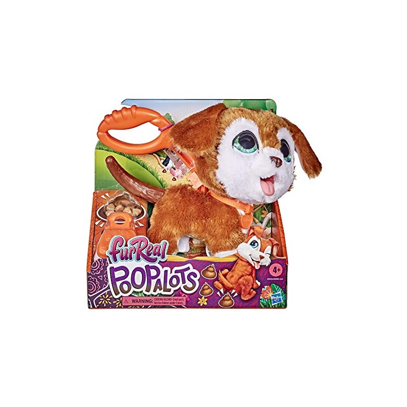 Hasbro - FurReal, Poopalots Cagnolino (Peluche Cagnolino interattivo per Bambini da 4 Anni in su con Accessori), beige, E89455X2