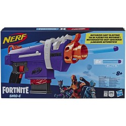 Nerf Fortnite - SMG-E (Blaster motorizzato con clip di 6 dardi, include 6 dardi ufficiali Nerf Elite)