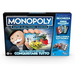 Hasbro Monopoly Super Electronic Banking (Gioco in Scatola con Lettore elettronico Hasbro Gaming, Versione in Italiano)