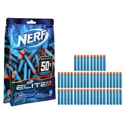 Hasbro - Nerf Confezione Ricarica Include 50 dardi 2.0 Ufficiali, Compatibile con Tutti i Blaster Nerf Elite, E9484EU40