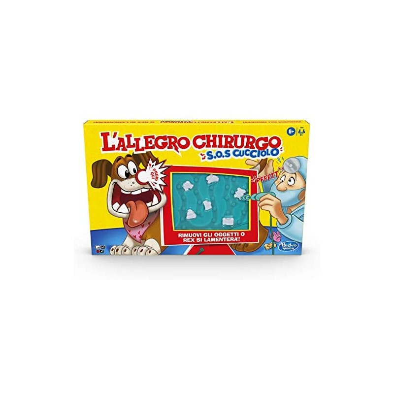 Hasbro Gaming - L Allegro Chirurgo S.O.S. Cucciolo, Gioco in scatola con suoni