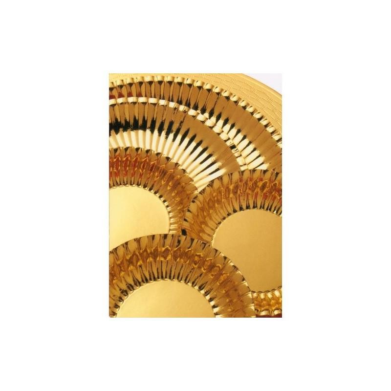 Piatti Grandi plastificati per alimenti - Oro - 10 pz - Ø cm 29,5, ECORO5 Piatti Grandi plastificati per alimenti - Oro - 10 pz - Ø cm 29,5, ECORO5