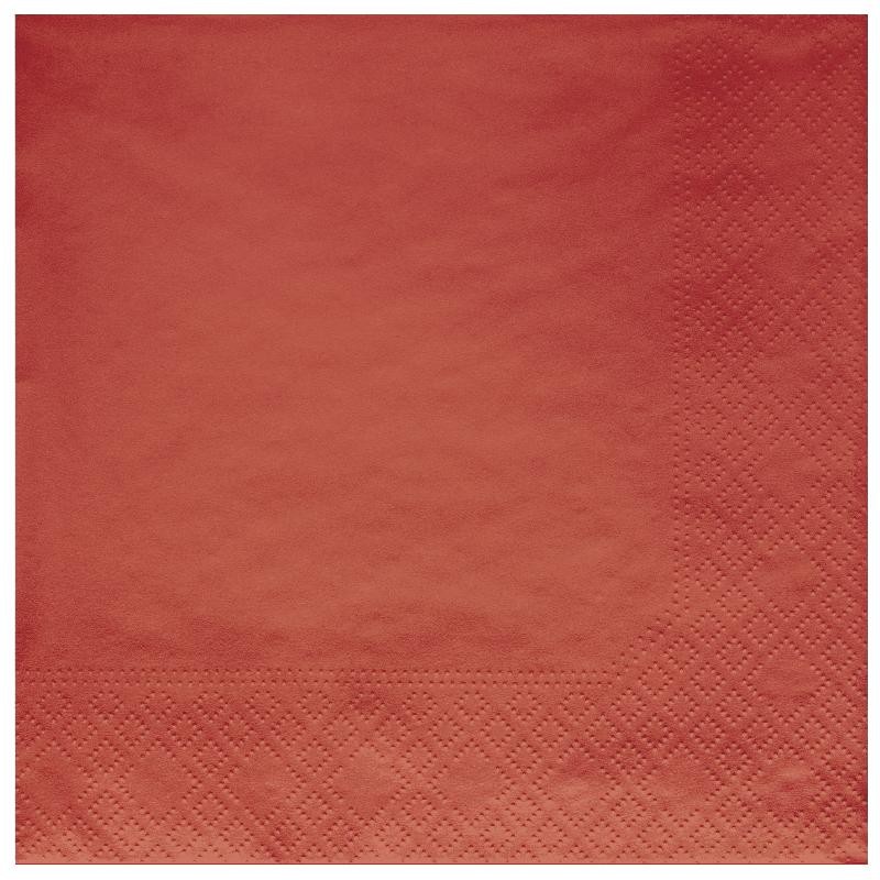 Tovaglioli 3 veli – cm 33 x 33 - Rosso - 20 pz, ECROSSO922