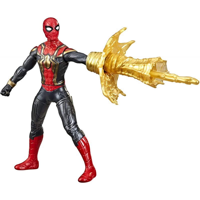 Hasbro-SpiderMan Deluxe con Aracno-Giro, Action Figure 15cm, F02325L0, età 4+