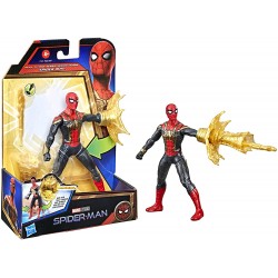 Hasbro-SpiderMan Deluxe con Aracno-Giro, Action Figure 15cm, F02325L0, età 4+