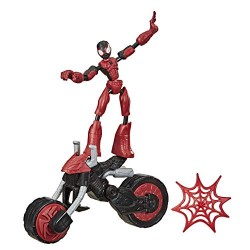 Hasbro - Spider-Man Bend And Flex, Action Figure Flex Rider Spider-Man da 15 cm e Motocicletta 2-in-1, F02365L00