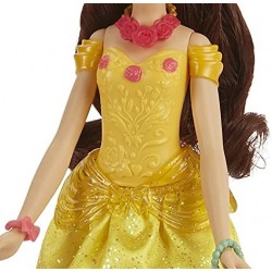 Hasbro Disney Princess Style Surprise Belle, bambola con 10 accessori segreti