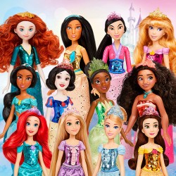 Hasbro - Disney Princess Royal Shimmer-Bambola di Belle, Fashion Doll con Gonna e Accessori, Giocattolo per Bambini dai 3 Anni i