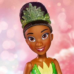 Hasbro - Disney Princess Royal Shimmer - Bambola di Tiana, Fashion Doll con Gonna e Accessori, Giocattolo per Bambini dai 3 Anni