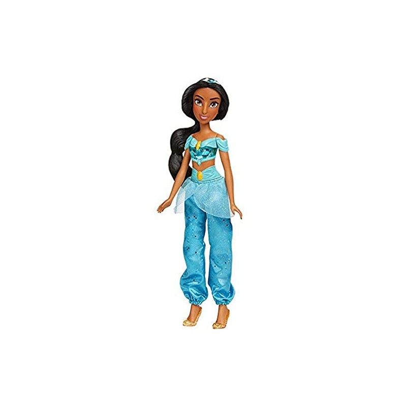 Hasbro - Disney Princess Royal Shimmer-Bambola di Jasmine, Fashion Doll con Gonna e Accessori, Giocattolo per Bambini dai 3 Anni