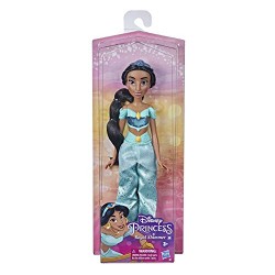 Hasbro - Disney Princess Royal Shimmer-Bambola di Jasmine, Fashion Doll con Gonna e Accessori, Giocattolo per Bambini dai 3 Anni