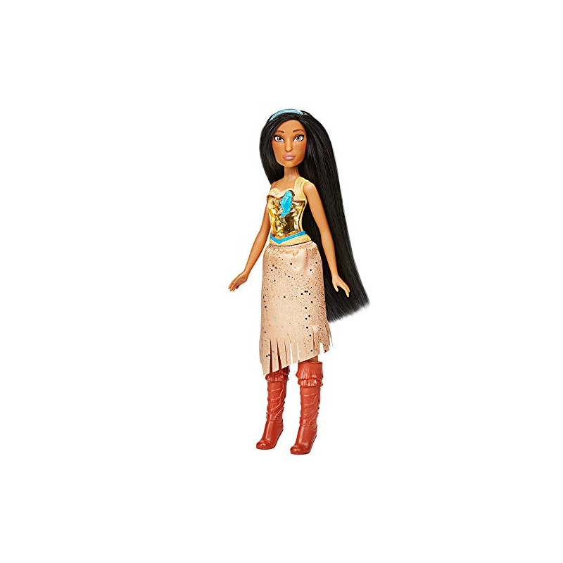 Hasbro - Disney Princess - Royal Shimmer Pocahontas Bambola, Multicolore, F0904ES20