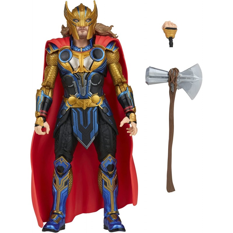 Hasbro - Marvel Legends Series -Thor, Action Figure collezionabile da 15 cm, Ispirata al Film Thor: Love And Thunder, Include 3 