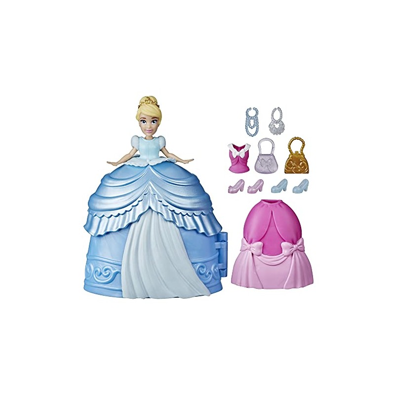 Hasbro - Disney Princess Secret Styles Fashion Surprise - Cenerentola, playset per Bambola con Abiti e Accessori, Giocattolo per