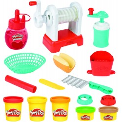 Hasbro - Play-Doh Kitchen Creations - Set di Patatine Fritte a Spirale, per Bambini dai 3 Anni in su, F13205L0