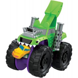 Hasbro - Play-Doh Wheels - Monster Truck, giocattolo età 3+, con accessorio per creare auto e 4 colori non tossici, F13225L0