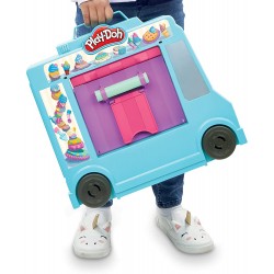 Hasbro - Play-Doh- il carrello dei gelati, Ice Cream Truck PLAYSET, F13905L0