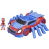 Hasbro - Spidey e i Suoi Fantastici Amici - Ultimate Web-Crawler, Include Veicolo spara Colpi e Un Personaggio da 10 cm, per Bam