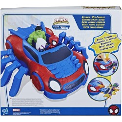 Hasbro - Spidey e i Suoi Fantastici Amici - Ultimate Web-Crawler, Include Veicolo spara Colpi e Un Personaggio da 10 cm, per Bam