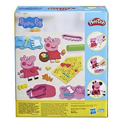 Hasbro - Play-Doh Stylin Set con 9 barattoli di Composto modellabile atossico, 11 Accessori, Giocattolo di Peppa Pig, F14975L00
