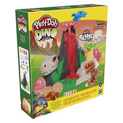 Hasbro - Play-Doh Slime Dino L isola dei Dinosauri Playset con HydroGlitz, Gioco dei Dinosauri, F1500RC00