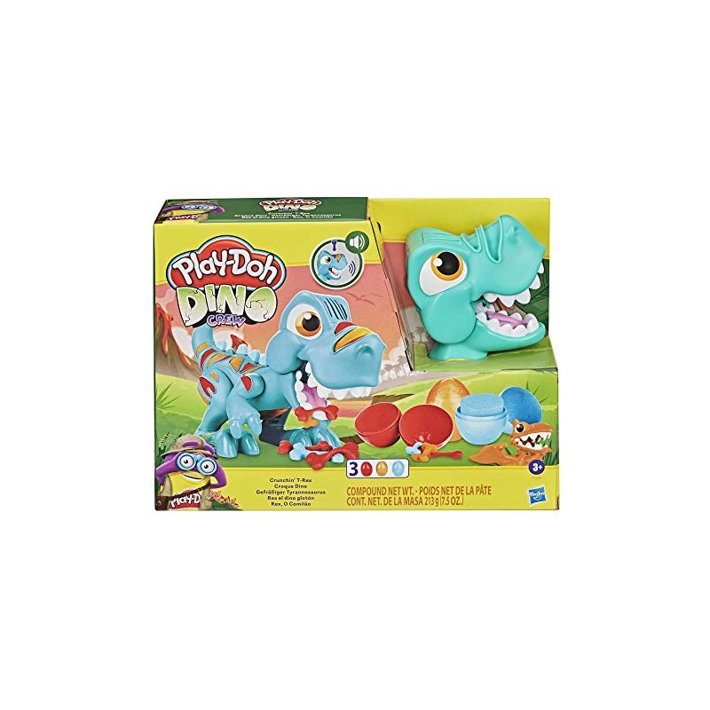 Hasbro - Play-Doh Dino Crew - Il T-Rex Mangione, dinosauro giocattolo con  suoni da dinosauro e