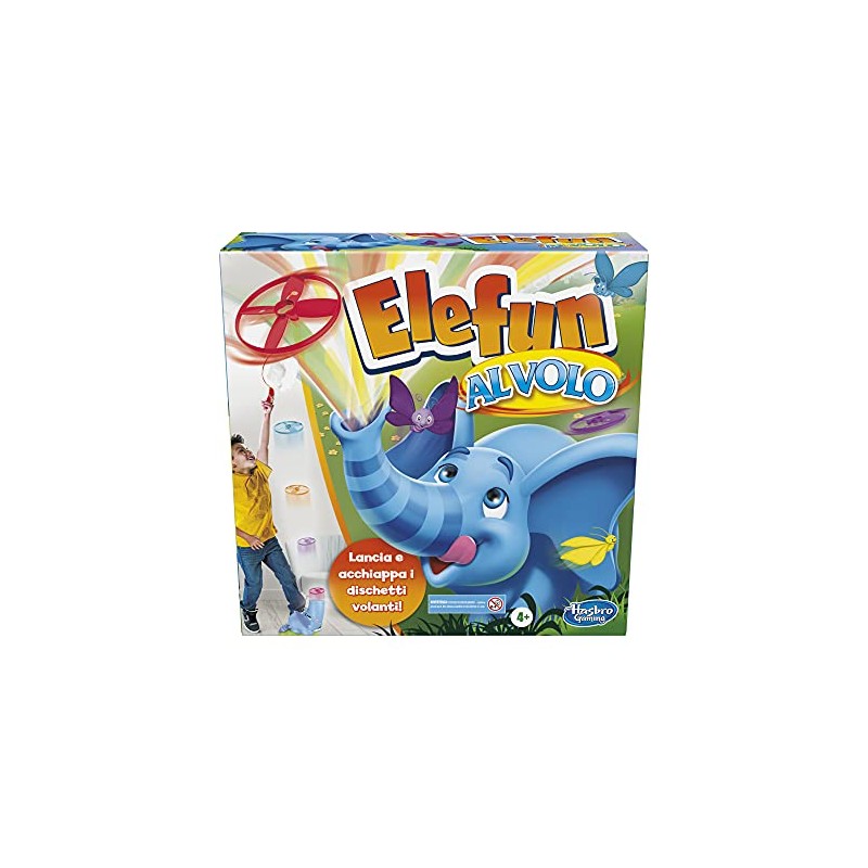 Hasbro - Gaming - Elefun al Volo, Gioco per Bambini dai 4 Anni in su, Multicolore, F1695103