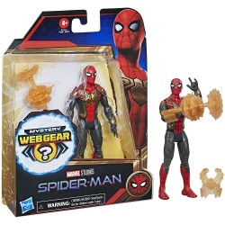 Spider-Man Hasbro Iron Spider, Action Figure 15 cm con Armatura Mystery Web Gear, F19165L00