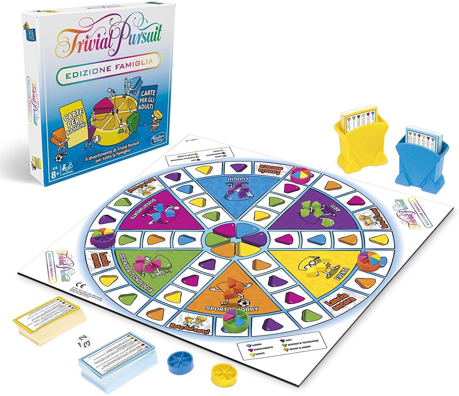 Hasbro - Trivial Pursuit Edizione Famiglia, gioco da tavolo per serate in  famiglia, serate quiz, dagli 8 anni in su (gioco in sc