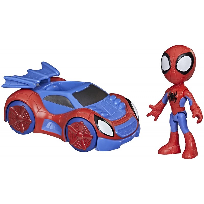 Hasbro - Spidey e i Suoi Fantastici Amici, Spidey e Web-Crawler, action figure e veicolo, per bambini dai 3 anni in su, F19405L0