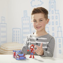 Hasbro - Spidey e i Suoi Fantastici Amici, Spidey e Web-Crawler, action figure e veicolo, per bambini dai 3 anni in su, F19405L0