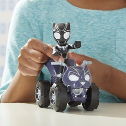 Hasbro - Spidey e i Suoi Fantastici Amici - Balck Panther e Panther Patroller, action figure e veicolo, per bambini dai 3 anni i