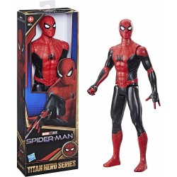 Hasbro Spider-Man - Spider-Man con Tuta Nera e Rossa, Action Figure da 30 cm Titan Hero Series, F20525L00