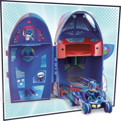 Hasbro - PJ Masks - Super pigiamini, Quartier Generale 2-in-1, playset della sede centrale e razzo giocattolo per età prescolare