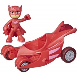 Hasbro - PJ Masks- Super pigiamini, PJM Hero Vehicle Owl Glider, veicolo rosso, F21295L00