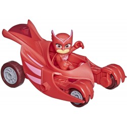 Hasbro - PJ Masks- Super pigiamini, PJM Hero Vehicle Owl Glider, veicolo rosso, F21295L00