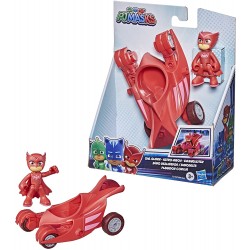 Hasbro - PJ Masks- Super pigiamini, PJM Hero Vehicle Owl Glider, veicolo rosso, F21295L00