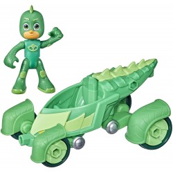 Hasbro - PJ Masks super pigiamini, Geckomobil-Geco Giocattolo con veicolo verde, età 3+, F21305L00