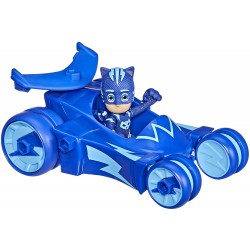 Hasbro - PJ Masks, super pigiamini, Giocattolo per Bambini dai 3 Anni in su, con cat-car e personaggio colore blu, F21315L00