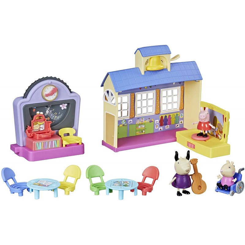 Hasbro - Peppa Pig - La Scuola di Peppa Pig, playset con frasi e suoni, per bambini di età prescolare dai 3 anni in su, F21665E0