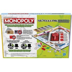 Hasbro - Monopoly - Niente è Come Sembra, Gioco da Tavolo per Famiglie, età 8+, con la Lente di Ingrandimento di Mr. Monopoly, F