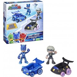 Hasbro - PJ Masks - Super pigiamini, Gattoboy vs Lunetta, F28405L00