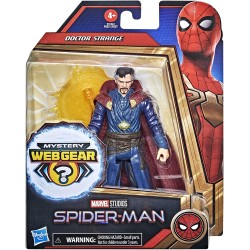 Spider-Man Marvel, Doctor Strange Mystery Web Gear da 15 cm, 1 Accessorio Armatura Mystery Web Gear e 1 Accessorio Personaggio, 