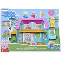 Hasbro - Peppa Pig, La Clubhouse di Peppa Pig con effetti sonori, 2 personaggi, 7 accessori - F35565L00