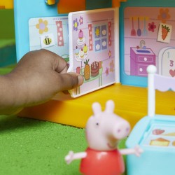 Hasbro - Peppa Pig, La Clubhouse di Peppa Pig con effetti sonori, 2 personaggi, 7 accessori - F35565L00