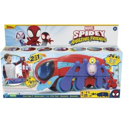 Hasbro - Marvel Spidey e i Suoi Fantastici Amici- Quartier Generale Mobile, playset 2-in-1, F37215L00